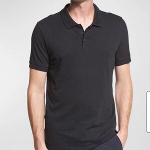 Vince Garment Dye Cotton Polo Shirt